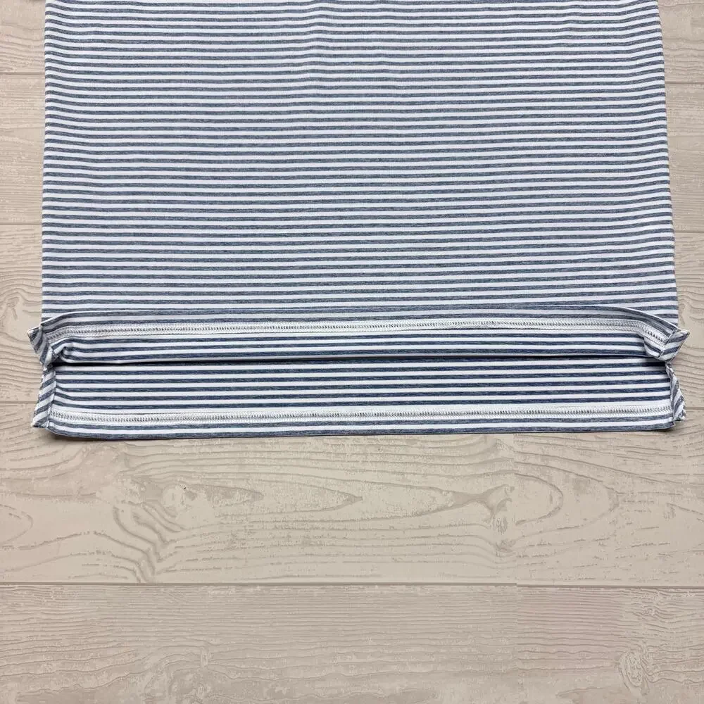 Vineyard Vines Sankaty Performance Polo Boys Large 16 Blue Striped Golf Shirt